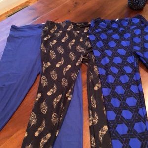 3 pairs of LuLuRoe leggings. Never worn